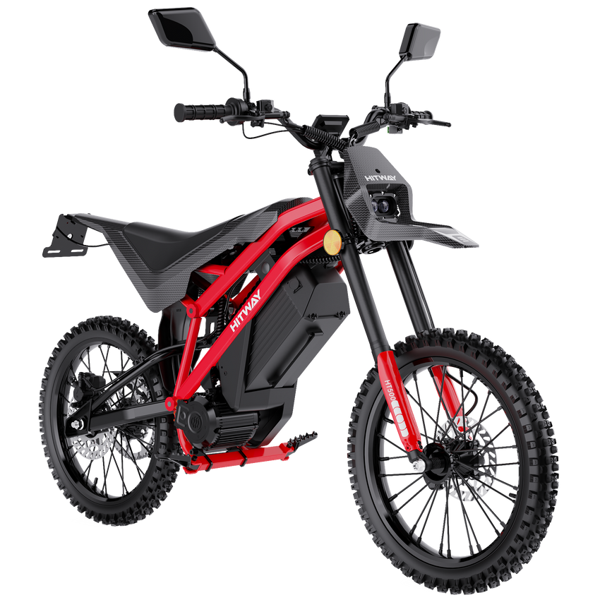 HITWAY HT500 Electric Moped - Red