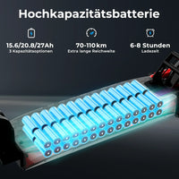 Hitway H9 PRO 48V 20.8Ah Batterie E‑Scooter mit ABE (Straßenzulassung)