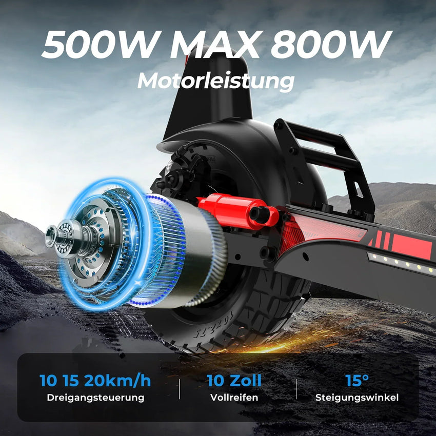 Hitway H9 PRO 48V 27Ah Batterie E‑Scooter mit ABE (Straßenzulassung)
