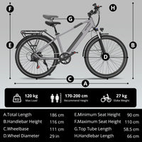 Hitway BK7S Plus 29 inch Electric Bike