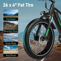 Hitway BK9S 720Wh 26×4.0 Inch Fat Tires Electric Bike