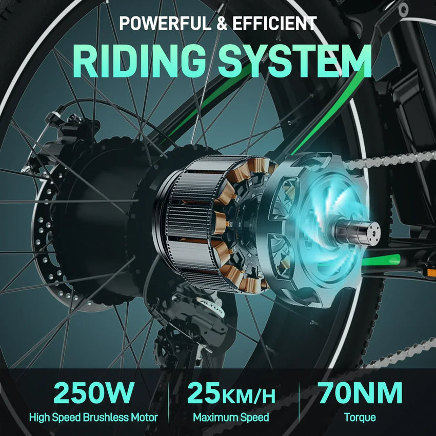 Hitway BK9S 720Wh 26×4.0 Inch Fat Tires Electric Bike