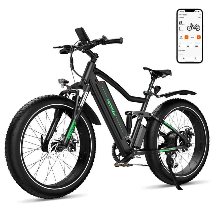 Hitway BK9S 720Wh 26×4.0 Inch Fat Tires Electric Bike