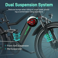Hitway BK9S 720Wh 26×4.0 Inch Fat Tires Electric Bike